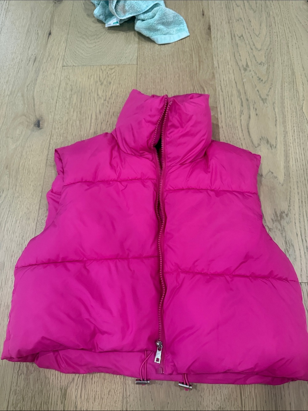 Zenana Outfitters Bright Hot Pink Puffer Vest